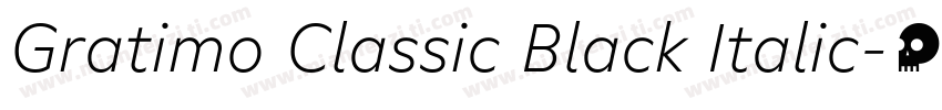 Gratimo Classic Black Italic字体转换